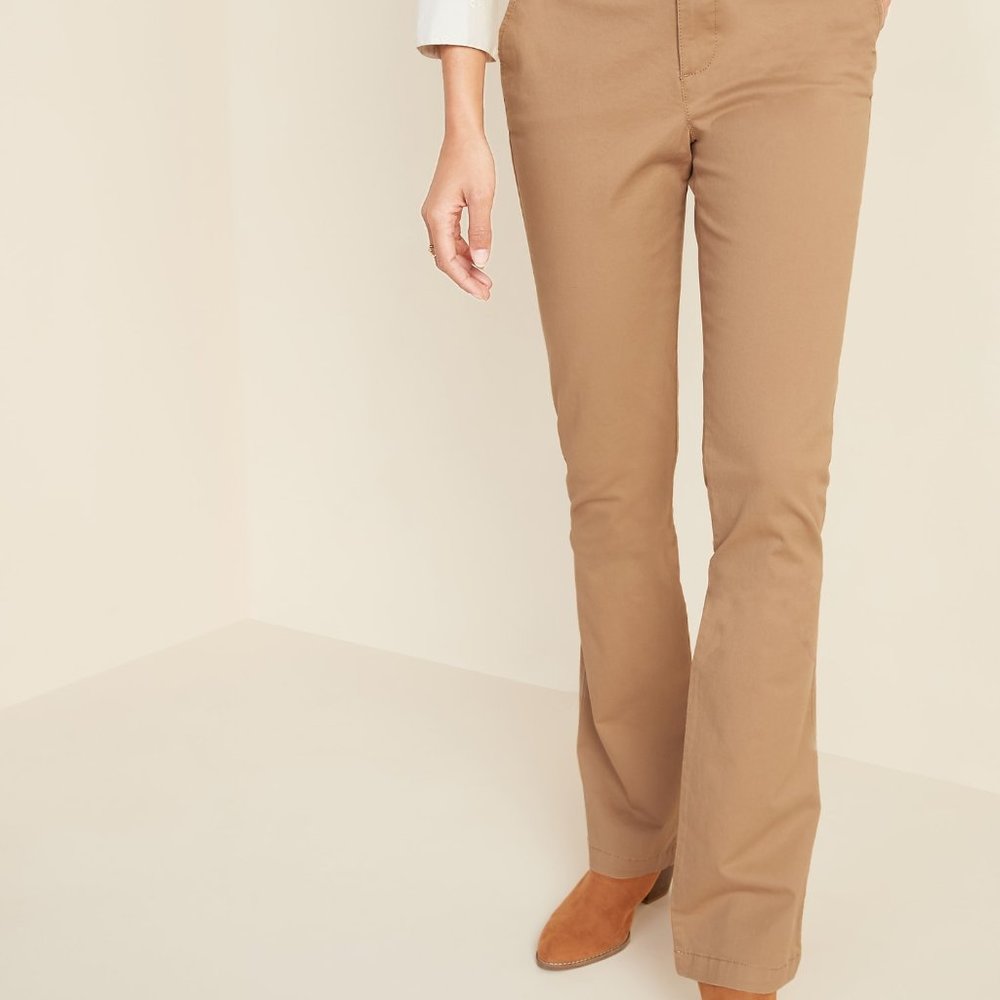 new bootcut chino pants tan